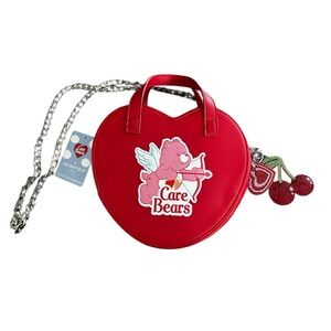 Care Bears × Skinnydip London red heart-shaped crossbody purse